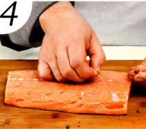 рецепт стейк лосося +в фольге	