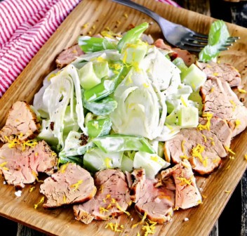 Салат из свиной вырезки  