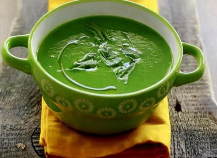зеленый суп 